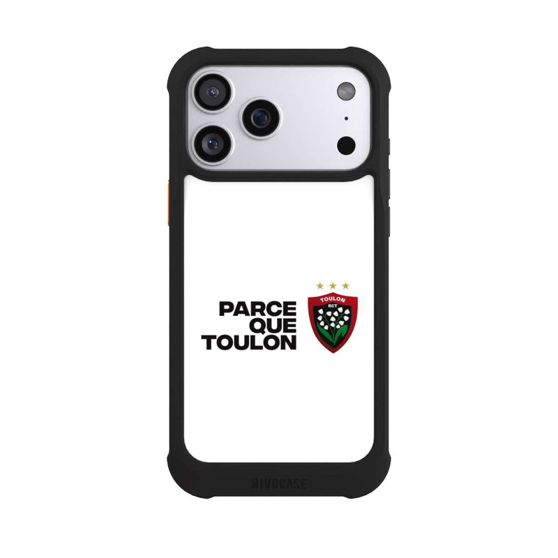 iPhone 17 Pro Max NIVOmax RC Toulonnais PQT Blanc