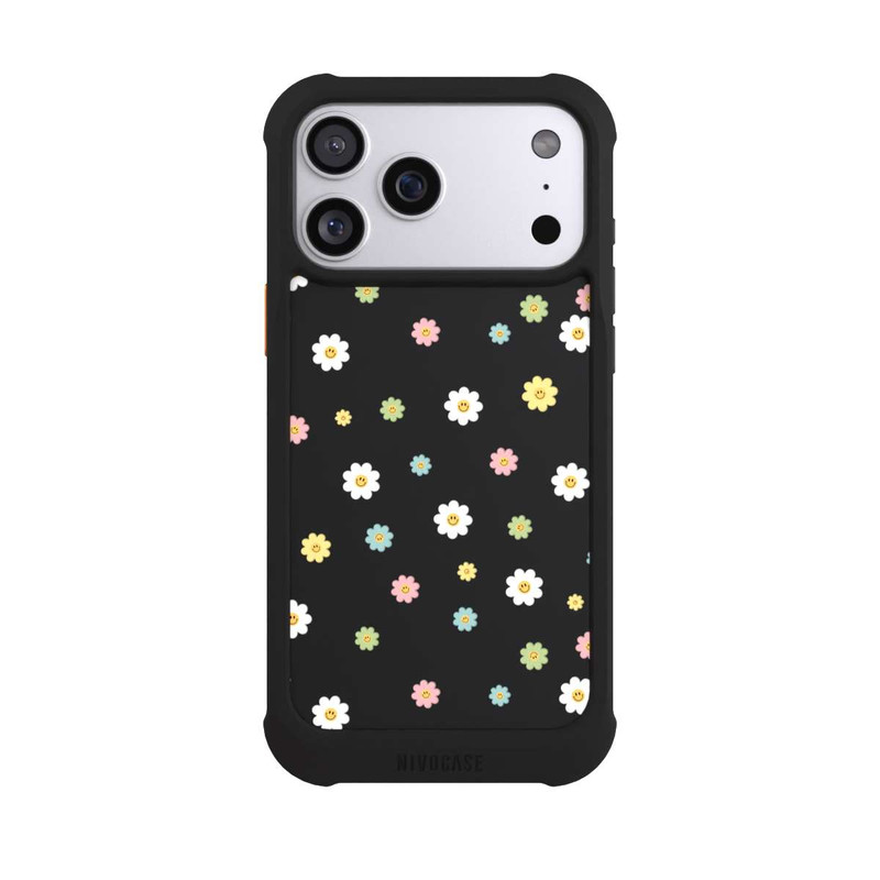 iPhone 17 Pro Max NIVOmax Flower Power klein transparent