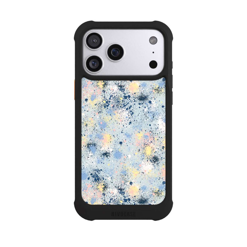 iPhone 17 Pro Max NIVOmax Ink Dripping Dust Texture Blue