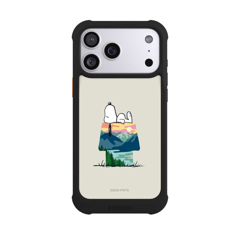 iPhone 17 Pro Max NIVOmax Snoopy Camping Hütte