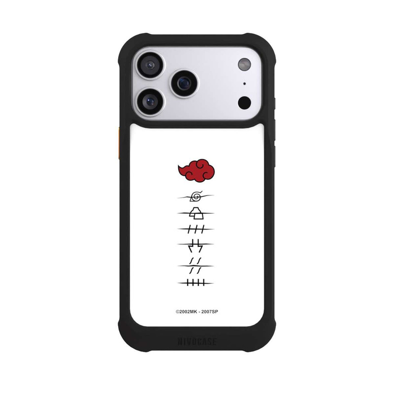 iPhone 17 Pro Max NIVOmax Akatsuki member symbols white