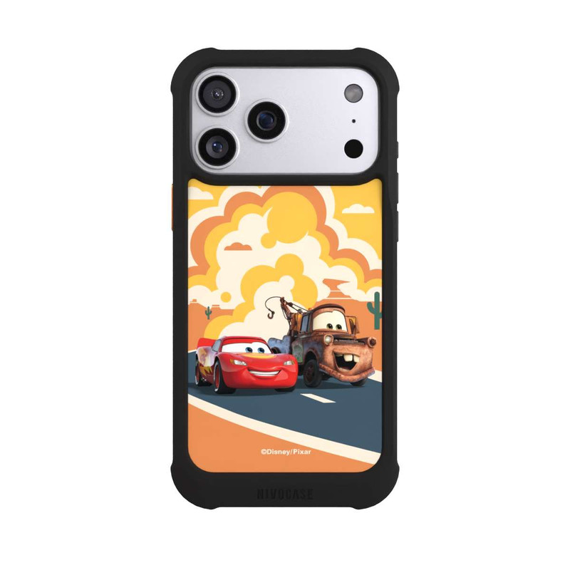 iPhone 17 Pro Max NIVOmax Disney Cars Lightning McQueen Und Hook on the Road