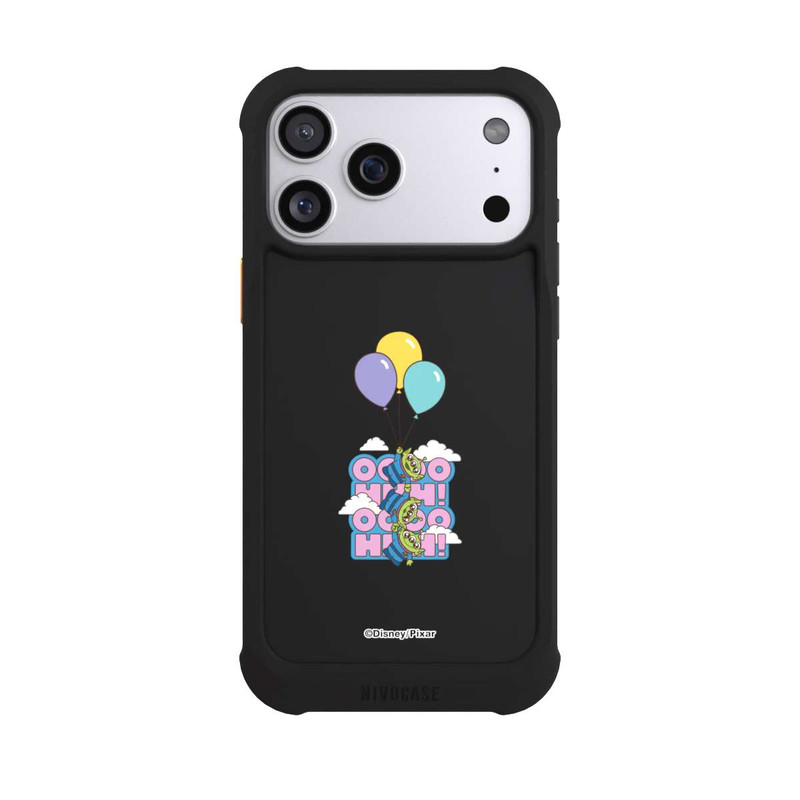 iPhone 17 Pro Max NIVOmax Toy Story Aliens Balloons OOOOHHH Transparent