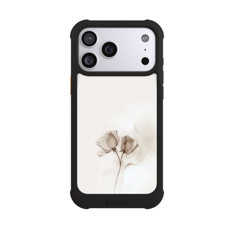 iPhone 17 Pro Max NIVOmax Braune Rose Blume Nebel