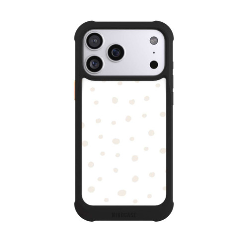 Apple iPhone 17 Pro Max NIVOmax Punktmuster Weiß Braun