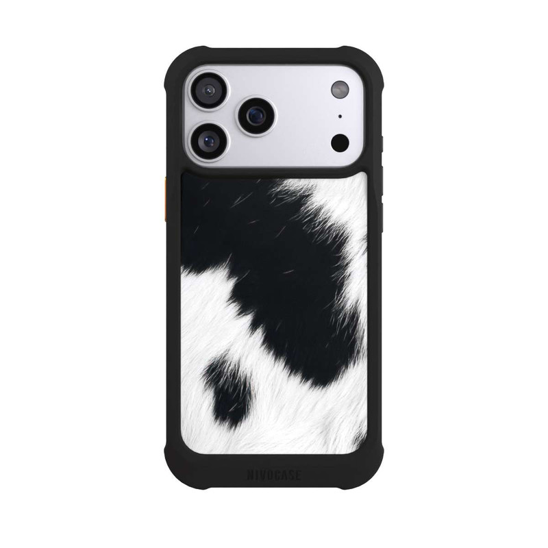 iPhone 17 Pro Max NIVOmax Tierfell Kuh Druck