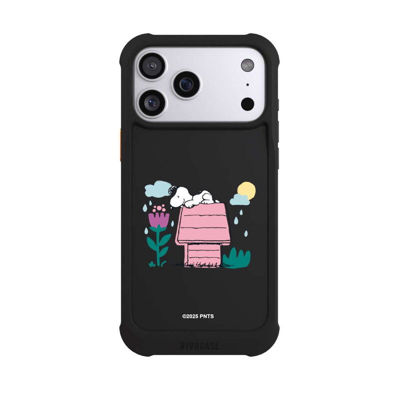 iPhone 17 Pro Max NIVOmax Snoopy Hundehütte Frühling transparent
