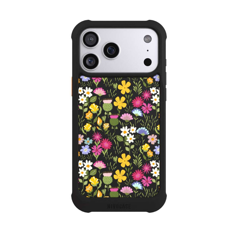 iPhone 17 Pro Max NIVOmax Summer Flowers Pattern Transparent
