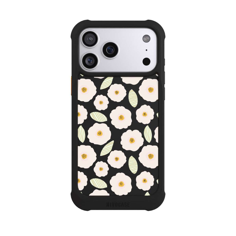 iPhone 17 Pro Max NIVOmax Simple Pastell Flowers Light Transparent