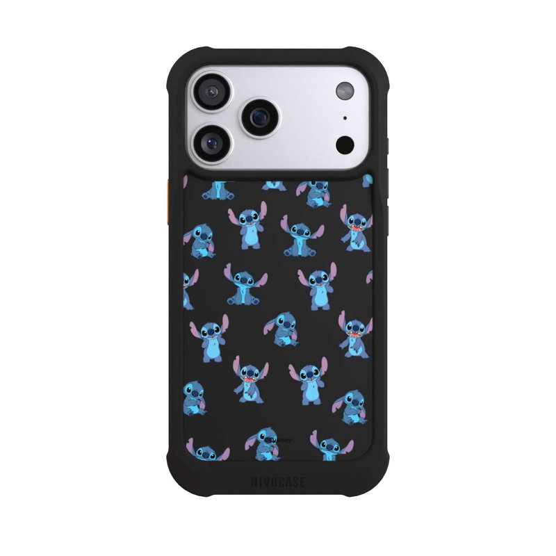 iPhone 17 Pro Max NIVOmax Stitch Faces Pattern Transparent