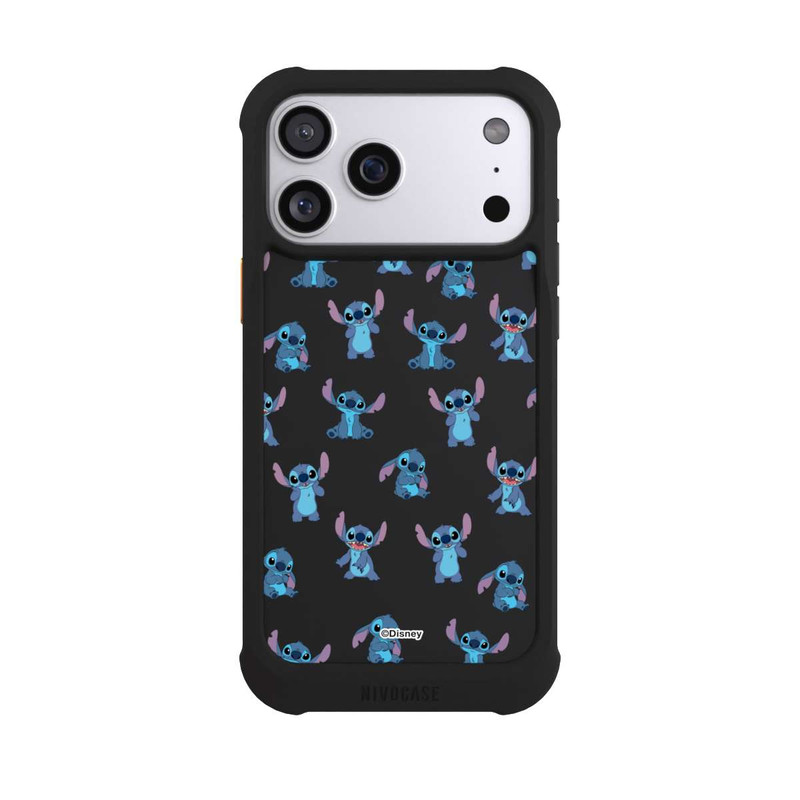 iPhone 17 Pro Max NIVOmax Stitch Faces Pattern Transparent
