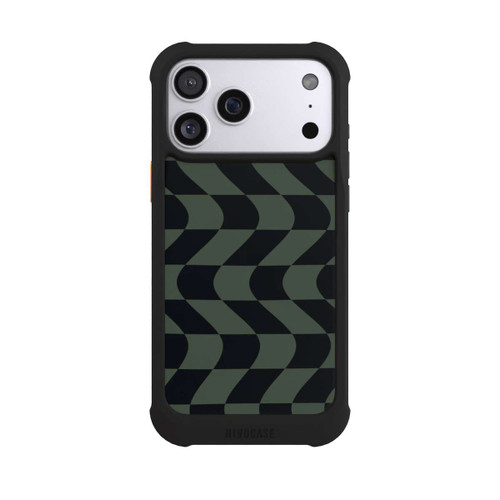 Apple iPhone 17 Pro Max NIVOmax Checked Pattern Green Black