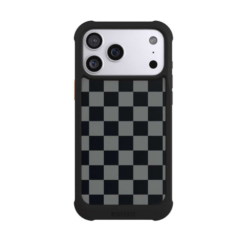 Apple iPhone 17 Pro Max NIVOmax Schachbrett Schwarz Grau