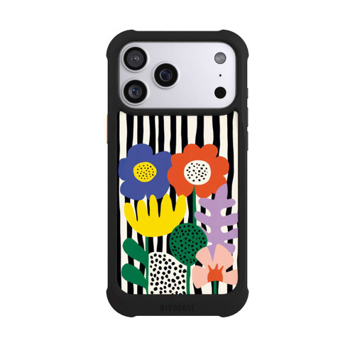 Apple iPhone 17 Pro Max NIVOmax Flowers Striped Background