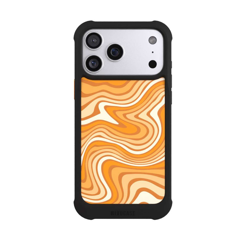 iPhone 17 Pro Max NIVOmax Wellenmuster Orange