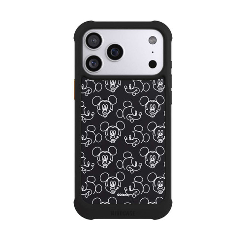 Apple iPhone 17 Pro Max NIVOmax Disney Mickey Faces Black Line Art Pattern