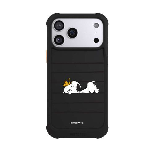 Apple iPhone 17 Pro Max NIVOmax Snoopy Woodstock Streifen Peanuts Transparent