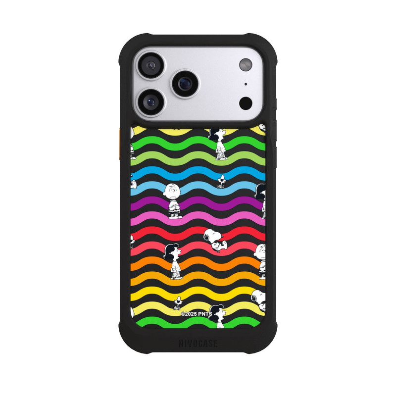 iPhone 17 Pro Max NIVOmax Snoopy Pattern Rainbow Transparent