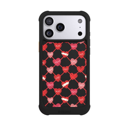 Apple iPhone 17 Pro Max NIVOmax Herz Muster XOXO Rot