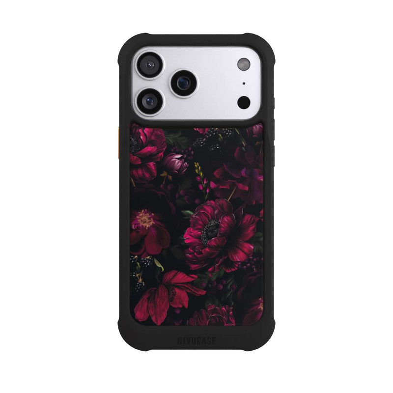 iPhone 17 Pro Max NIVOmax Dunkle Rote Blumen Liebe
