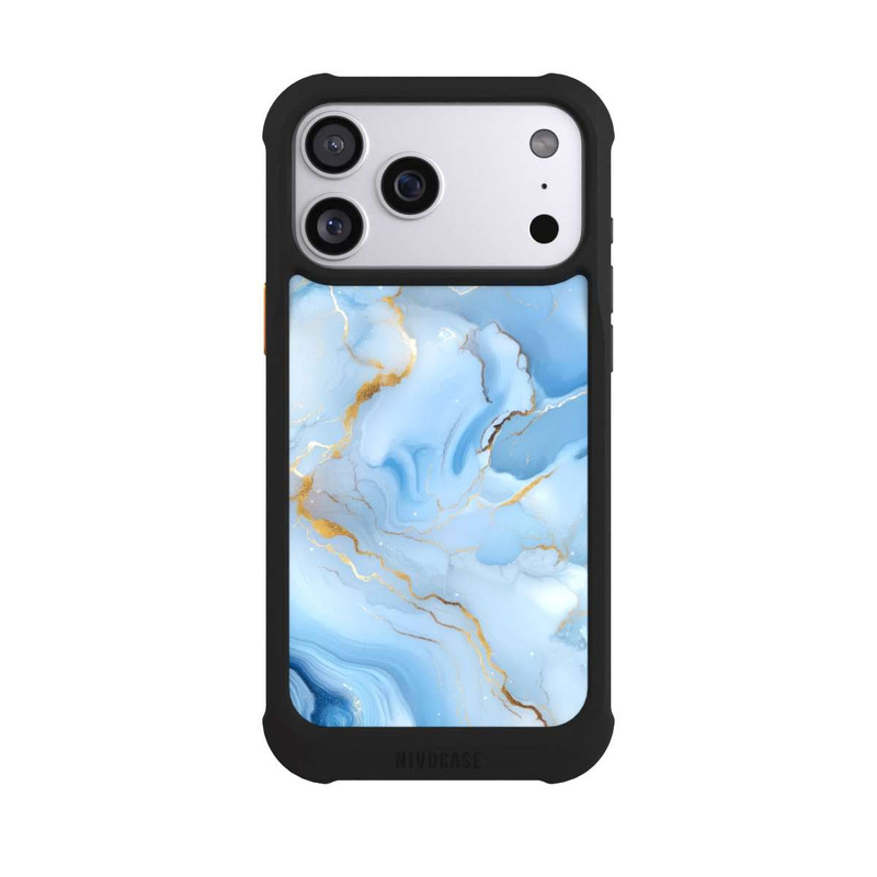 iPhone 17 Pro Max NIVOmax Blauer Marmor