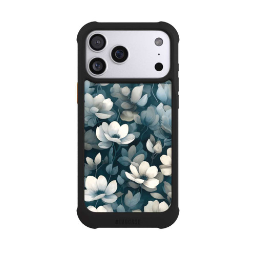 Apple iPhone 17 Pro Max NIVOmax Negative Flower Petrol White with AI