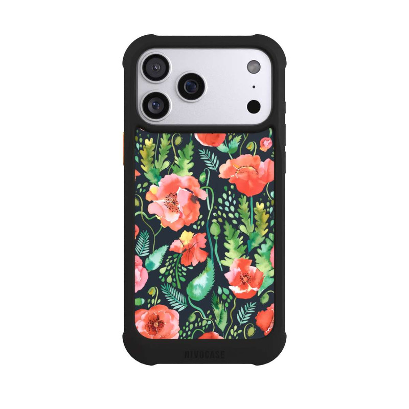 iPhone 17 Pro Max NIVOmax Mohnblumen Dunkle Wildnis