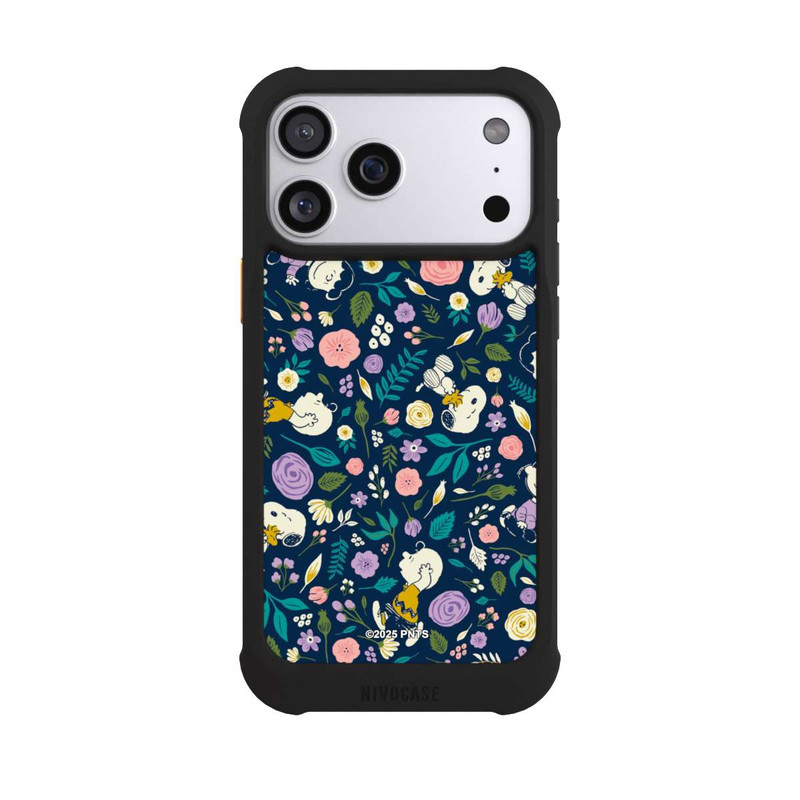 iPhone 17 Pro Max NIVOmax Peanuts Dark Flower Pattern