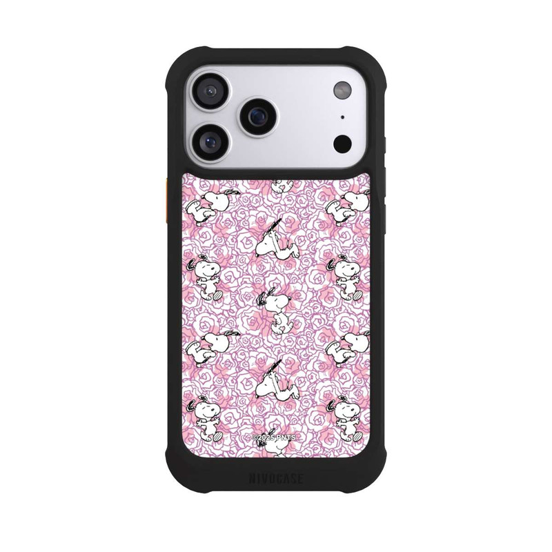 iPhone 17 Pro Max NIVOmax Peanuts Pink Roses Pattern