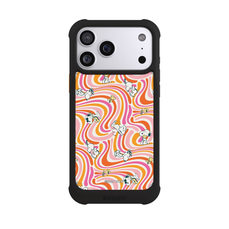 iPhone 17 Pro Max NIVOmax Peanuts Hippie Pattern Orange