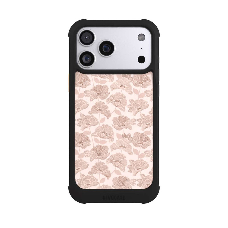 iPhone 17 Pro Max NIVOmax Brown Floral Block