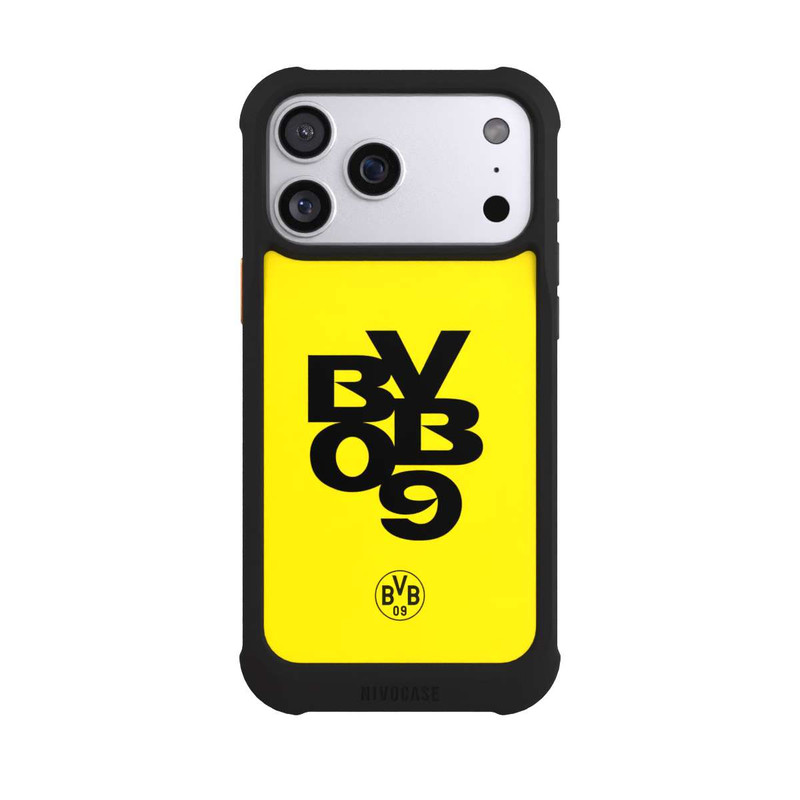 iPhone 17 Pro Max NIVOmax BVB09 Schwarz Gelb