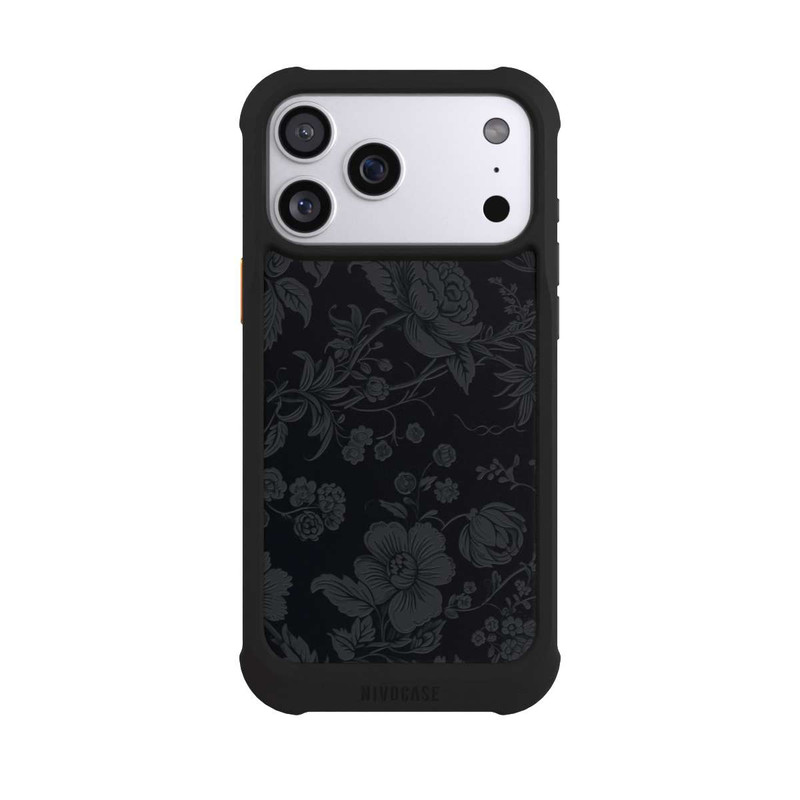 iPhone 17 Pro Max NIVOmax Dunkle Blumen Vintageoptik