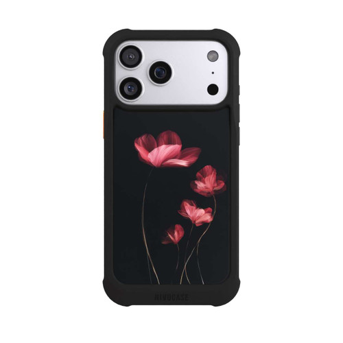 Apple iPhone 17 Pro Max NIVOmax Burgunder Blüten schwarz