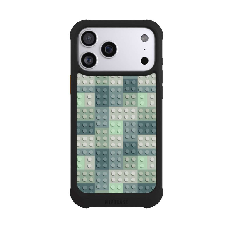 iPhone 17 Pro Max NIVOmax Grünes Blockmuster