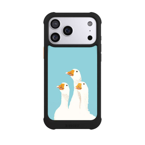 Apple iPhone 17 Pro Max NIVOmax Drei Gänse Hellblau mit KI
