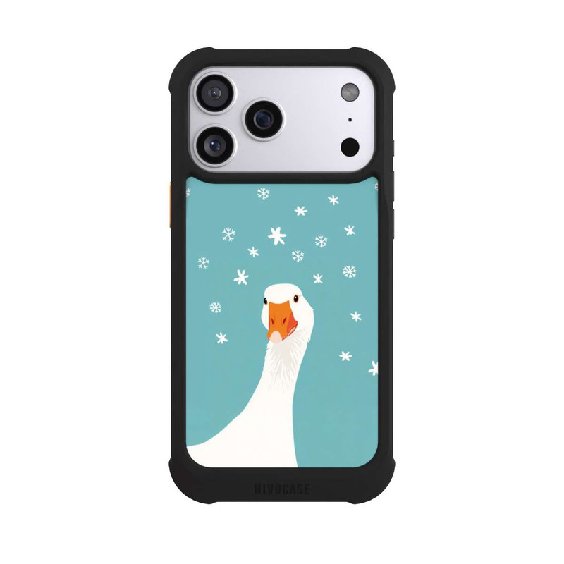iPhone 17 Pro Max NIVOmax Funny Goose Stars Blue with AI