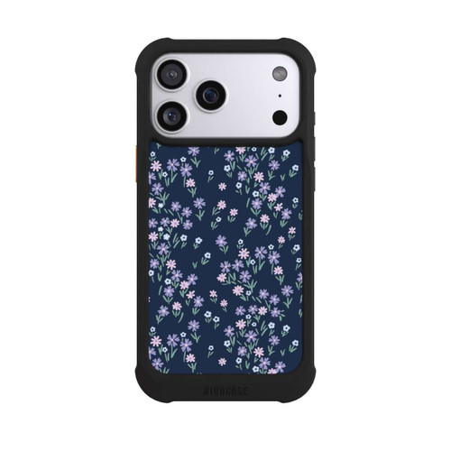 Apple iPhone 17 Pro Max NIVOmax Dark Blue Floral Theme