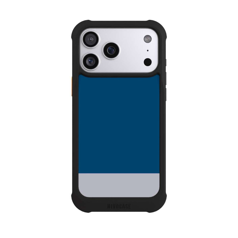 iPhone 17 Pro Max NIVOmax Dunkelblau Grau Farbkombi