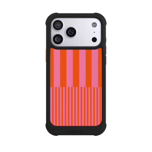 Apple iPhone 17 Pro Max NIVOmax Striped Pattern Pink Red