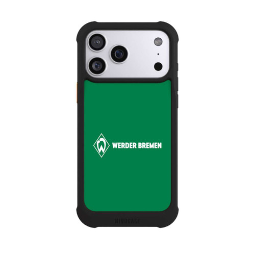 Apple iPhone 17 Pro Max NIVOmax Werder Bremen Schriftzug Raute Grün