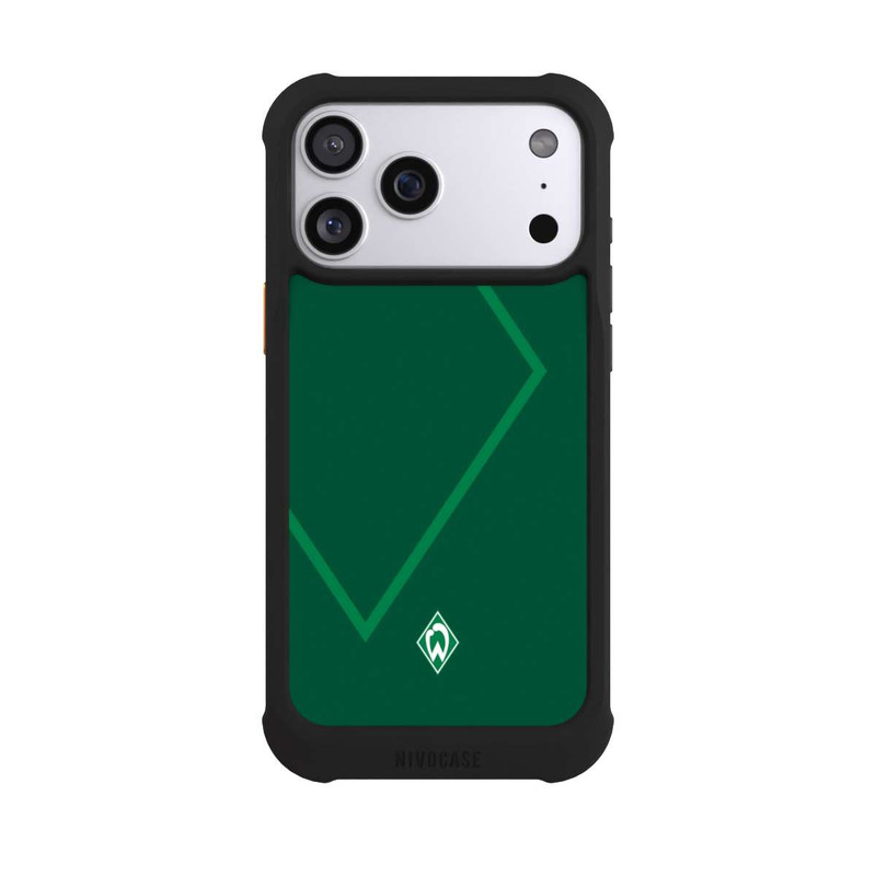 iPhone 17 Pro Max NIVOmax Werder Green Diamond-shaped element