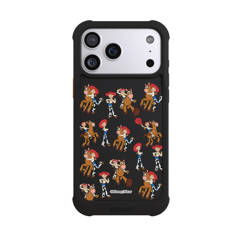 iPhone 17 Pro Max NIVOmax Toy Story 5 Jessie Cowboy Pattern Transparent