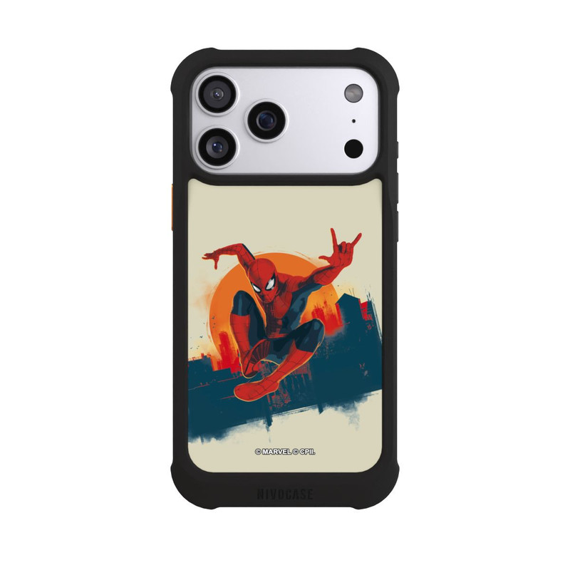 iPhone 17 Pro Max NIVOmax Spider-Man Hero Force beige