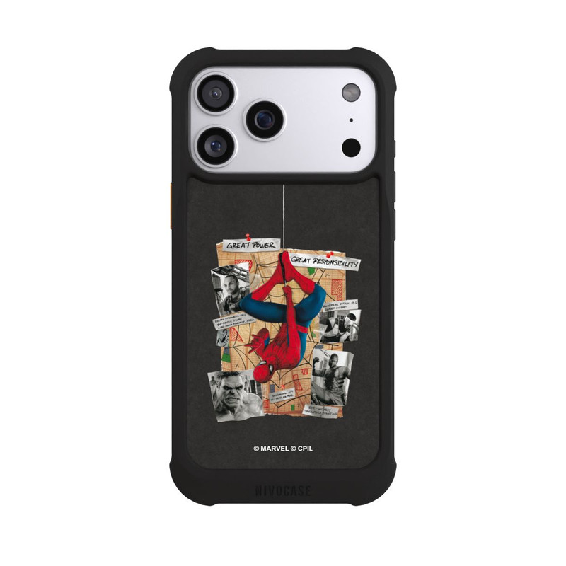 iPhone 17 Pro Max NIVOmax Spider-Man Investigation Board