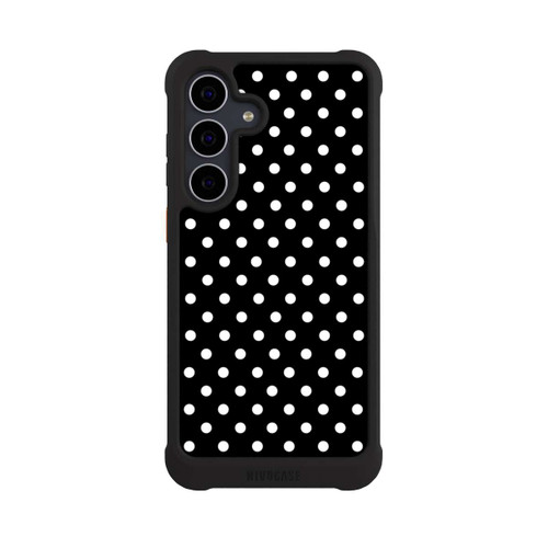 Samsung Galaxy S25 FE NIVOmax Polka Dots Schwarz und Weiß