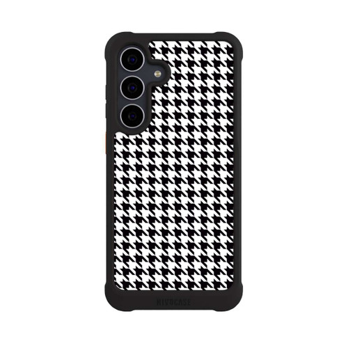 Samsung Galaxy S25 FE NIVOmax Hahnentritt Schwarz Weiß