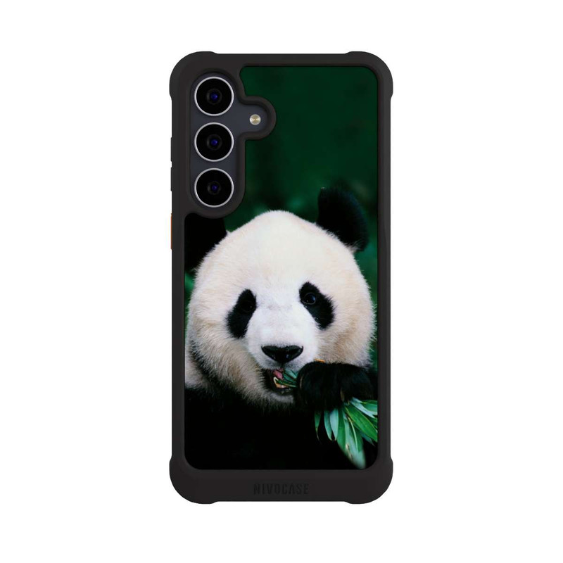 Galaxy S25 FE NIVOmax Panda mit Bambus