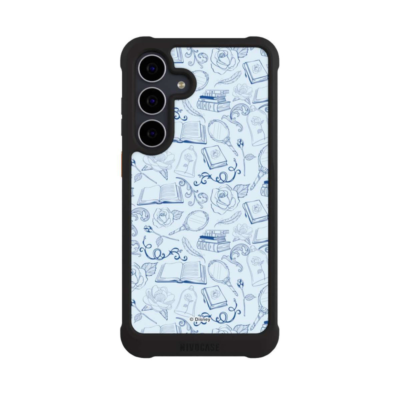 Galaxy S25 FE NIVOmax Beauty and Beast Pattern Blue