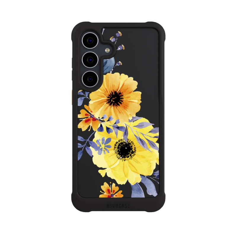 Galaxy S25 FE NIVOmax Gelbe schwedische Blumen